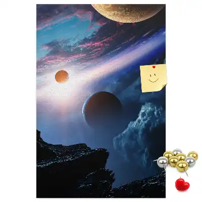 Universe Galaxy Cork Note Board