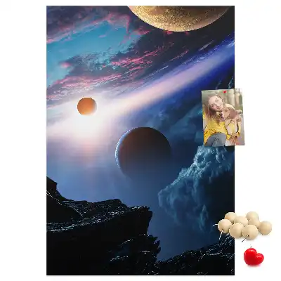 Universe Galaxy Cork Note Board