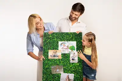 Fence in leaves cork pin board