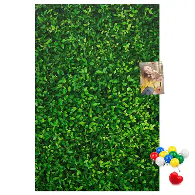 Fence in leaves cork pin board