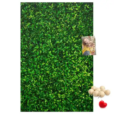 Fence in leaves cork pin board