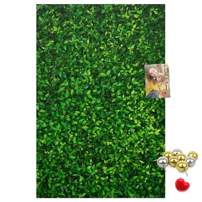 Fence in leaves cork pin board