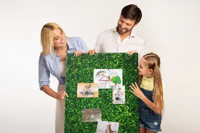 Fence in leaves cork pin board