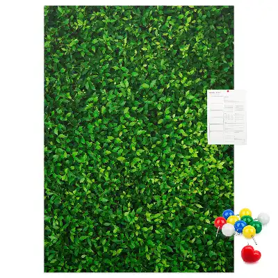 Fence in leaves cork pin board