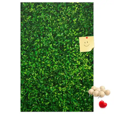 Fence in leaves cork pin board