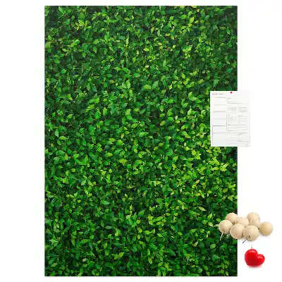 Fence in leaves cork pin board