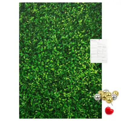Fence in leaves cork pin board