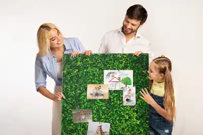 Fence in leaves cork pin board
