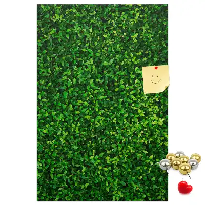 Fence in leaves cork pin board