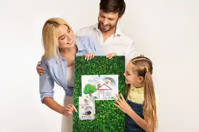 Fence in leaves cork pin board