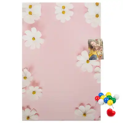 Wildflower daisies cork note board