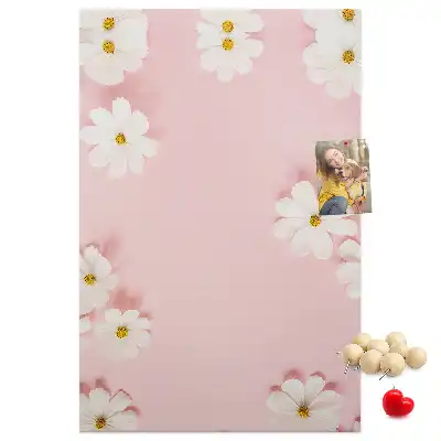 Wildflower daisies cork note board