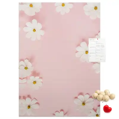 Wildflower daisies cork note board