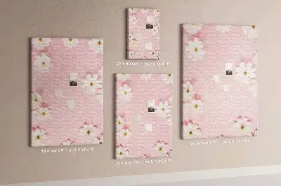 Wildflower daisies cork note board