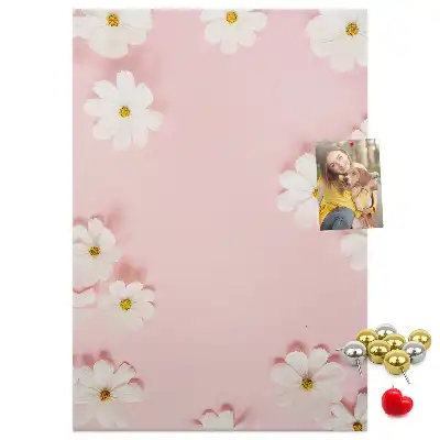 Wildflower daisies cork note board
