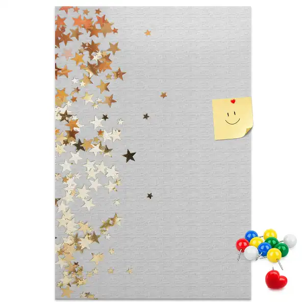 Tiny stars wall cork memo board