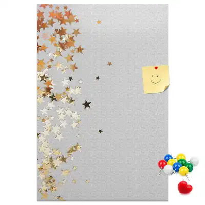 Tiny stars wall cork memo board