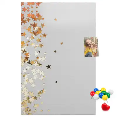 Tiny stars wall cork memo board