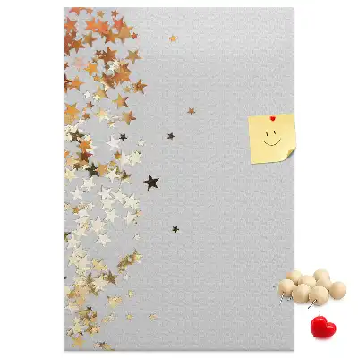 Tiny stars wall cork memo board