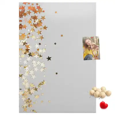 Tiny stars wall cork memo board