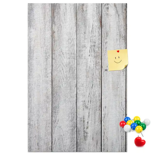 Painted cork pin board