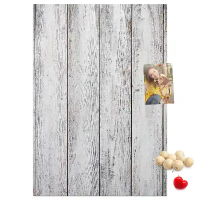 Painted cork pin board