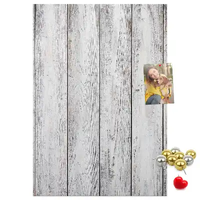 Painted cork pin board