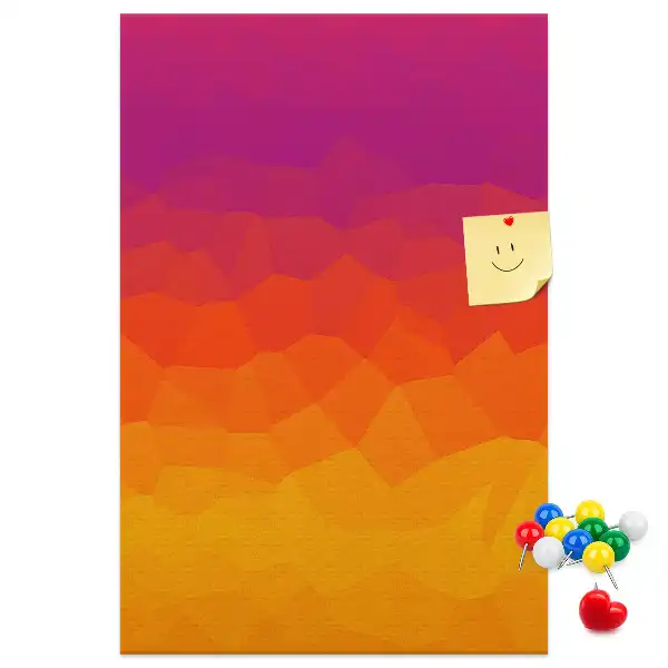 Rising Sun Gradient wall cork memo board
