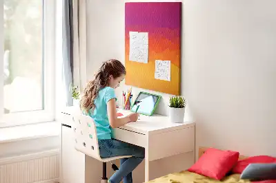 Rising Sun Gradient wall cork memo board