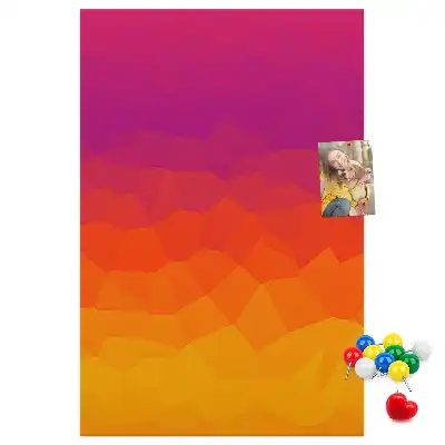 Rising Sun Gradient wall cork memo board