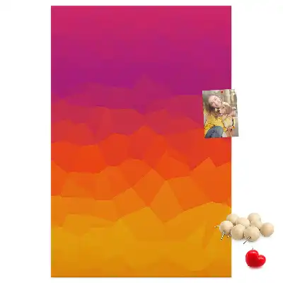 Rising Sun Gradient wall cork memo board