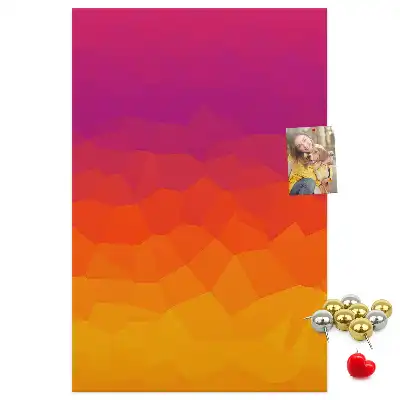 Rising Sun Gradient wall cork memo board