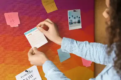Wall cork memo board Rising Sun Gradient