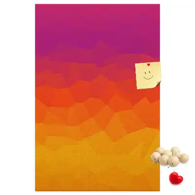 Rising Sun Gradient wall cork memo board