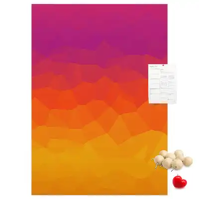 Wall cork memo board Rising Sun Gradient