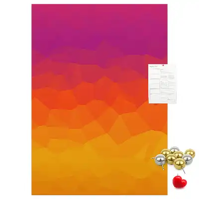 Wall cork memo board Rising Sun Gradient