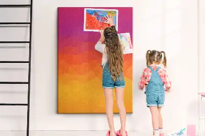 Rising Sun Gradient wall cork memo board
