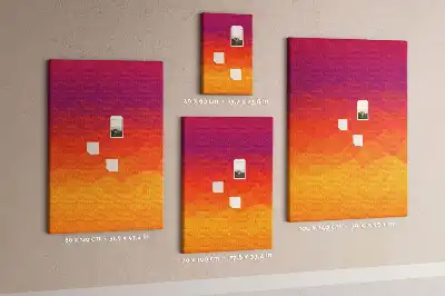 Rising Sun Gradient wall cork memo board