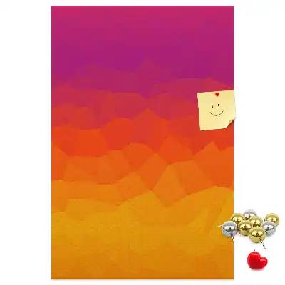 Rising Sun Gradient wall cork memo board