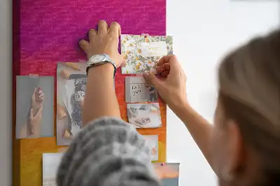 Rising Sun Gradient wall cork memo board
