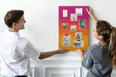 Rising Sun Gradient wall cork memo board