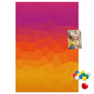 Wall cork memo board Rising Sun Gradient