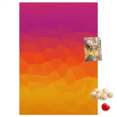 Rising Sun Gradient wall cork memo board