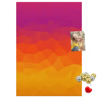 Rising Sun Gradient wall cork memo board