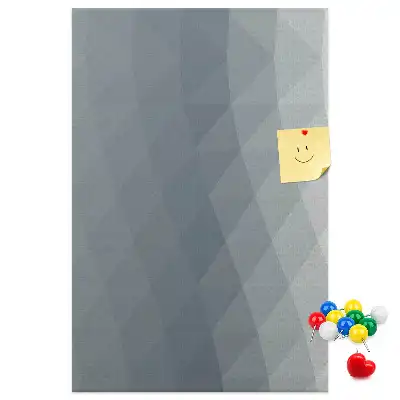 Cork pin board Abstract gray waves