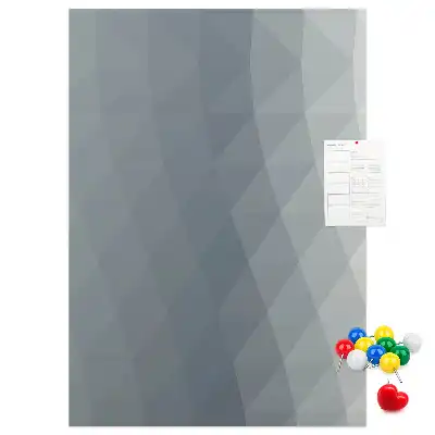 Cork pin board Abstract gray waves