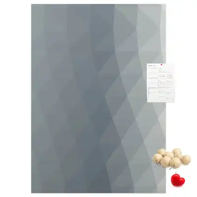 Cork pin board Abstract gray waves