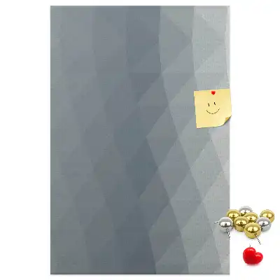 Cork pin board Abstract gray waves