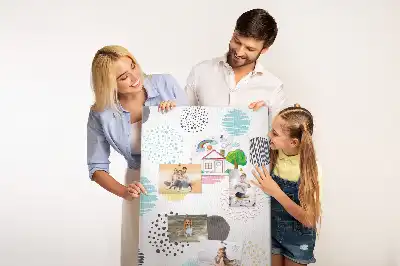 Cork Note Board Colorful circles