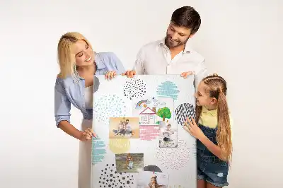 Cork Note Board Colorful circles